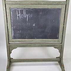 Antique Green Painted Double Sided Mechanical Chalk Board