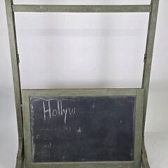 Antique Green Painted Double Sided Mechanical Chalk Board