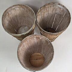 Set of Three Vintage Nantucket Fruit Baskets, 20th century