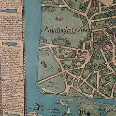 Ruth Haviland Sutton Lithograph “Map of Nantucket Island”