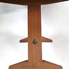 Signed Stephen Swift Cherry Trestle Dining Table, circa 2001