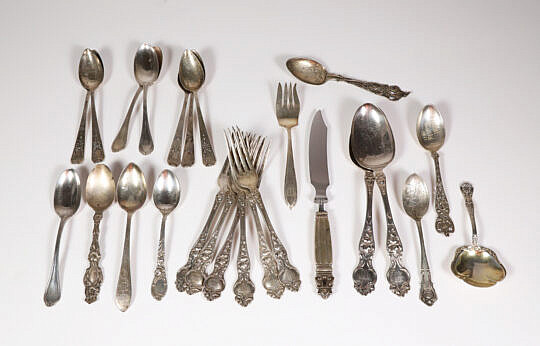 25 Pieces of Sterling Silver Flatware