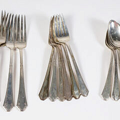 15 Pieces of Sterling Silver Towle Lady Mary Pattern, circa 1917