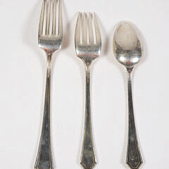 15 Pieces of Sterling Silver Towle Lady Mary Pattern, circa 1917
