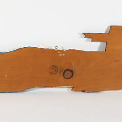David Small Polychrome Carved Wood Sailor Plaque Stamped Signature on Reverse