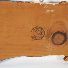 David Small Polychrome Carved Wood Sailor Plaque Stamped Signature on Reverse