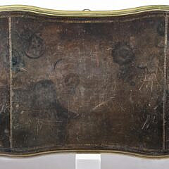 Vintage Louis XV Style Bronze Mounted Writing Desk with Leather Top