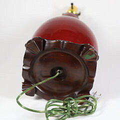 Chinese Oxblood Narrow Neck Vase Mounted as a Lamp