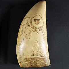 Antique Scrimshaw Sperm Whale Tooth