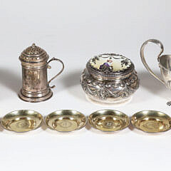 Ten Pieces of Sterling Silver Assorted Tableware