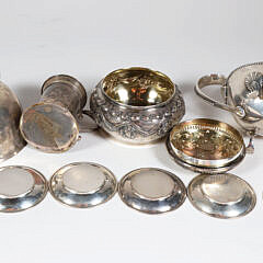 Ten Pieces of Assorted Sterling Silver Tableware