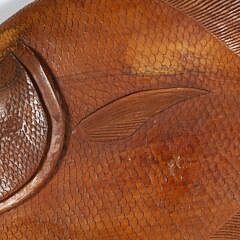 O. Spence Jamaica Carved Wood Fish Sculpture