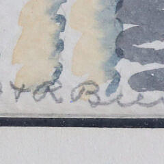 Doris and Richard Beer Nantucket Watercolor on Paper “Old North Slip”