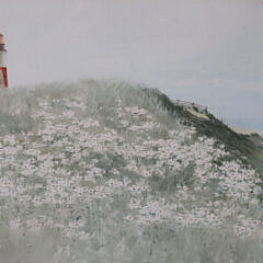 Jane Brewster Reid Watercolor 0n Paper “Sankaty Light, Nantucket Island”