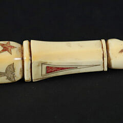 Antique Polychrome Whale Stamp, 19th Century