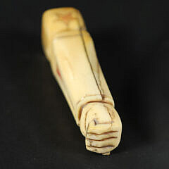 Antique Polychrome Whale Stamp, 19th Century