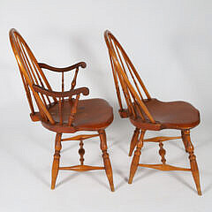 Six Warren Chair Works Windsor Dining Chairs