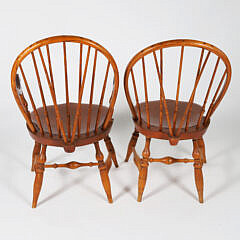 Six Warren Chair Works Windsor Dining Chairs