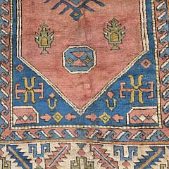Vintage Turkish Kazak Style Oriental Rug