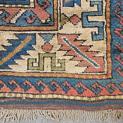 Vintage Turkish Kazak Style Oriental Rug