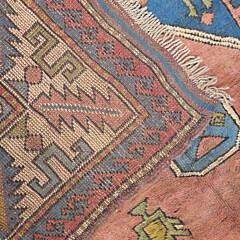 Vintage Turkish Kazak Style Oriental Rug