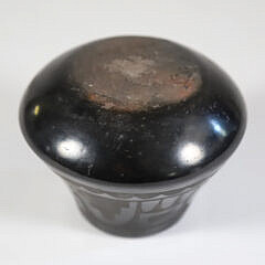 Native American Black Pottery Vessel