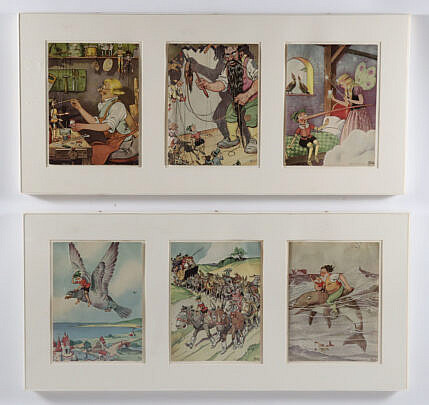 Six Framed, Vintage Tony Sarg Children