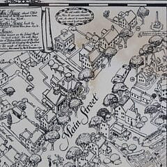 1937 Tony Sarg Map of Residential Main Street, Nantucket