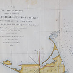 Davis’s South Shoal and Other Dangers, U.S. Navy, Nantucket Nautical Chart Map