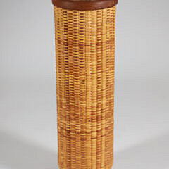 Ed Lariviere Basket Vase Inset Signature Disc
