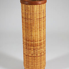 Ed Lariviere Basket Vase Inset Signature Disc