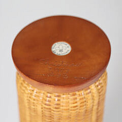 Ed Lariviere Basket Vase Inset Signature Disc
