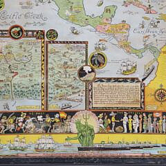Jo Mora Art Deco Whimsical Advertising Map of North America