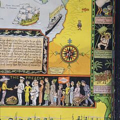 Jo Mora Art Deco Whimsical Advertising Map of North America