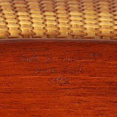 Bill and Judy Sayle Oval Nantucket Basket with Swing Handle, circa 1982