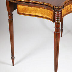American Federal Inlaid Mahogany Games Table, 19th Century