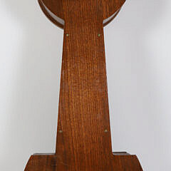 Contemporary Mahogany Eglomise Painted Banjo Clock