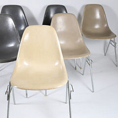 Seven Eames for Herman Miller Stacking DSS Chairs