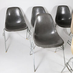 Seven Eames for Herman Miller Stacking DSS Chairs