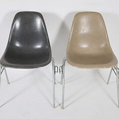 Seven Eames for Herman Miller Stacking DSS Chairs