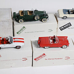 Collection of 12 Danbury Mint Classic Car Models with 11 Original Boxes