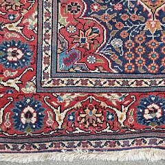 Vintage Hand Knotted Wool Oriental Scatter Rug
