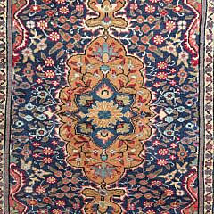 Vintage Hand Knotted Wool Oriental Scatter Rug