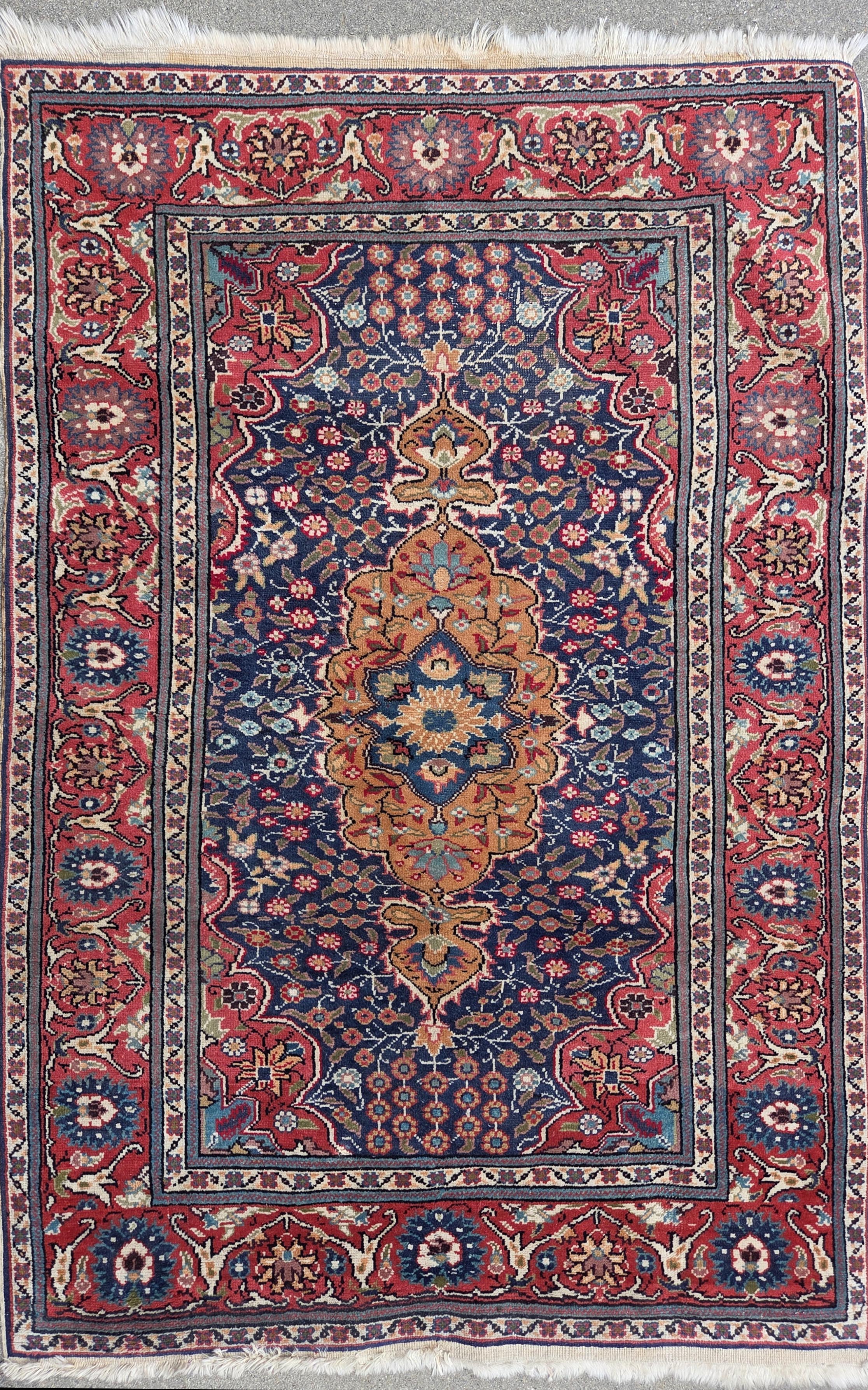 Vintage Oriental Scatter Rug - Vintage Hand Knotted Wool Oriental ...