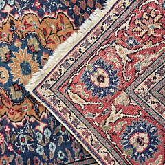 Vintage Hand Knotted Wool Oriental Scatter Rug