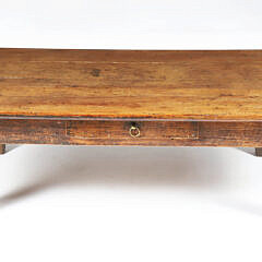 19th Century One Drawer Oak Coffee Table