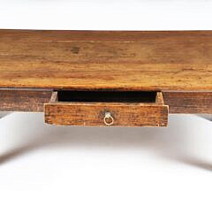 Continental Fruitwood One Drawer Coffee Table, 19th Century