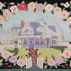 10-2477 Vintage Claire Murray Hooked Rug A 0184 JPG