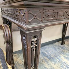 Antique Ebonized Mahogany Gothic Revival Cabinet, circa 1910