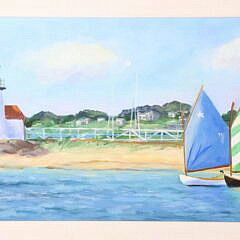 Deborah Sosebee Oil on Canvas “Rainbow Fleet”